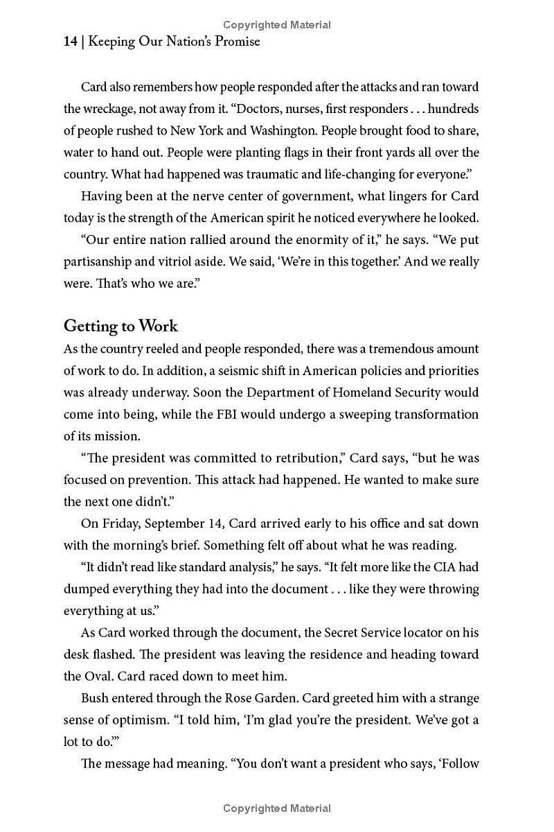 Keeping Our Nation's Promise sample, page 17
